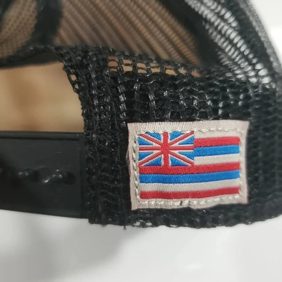 Quicksilver Aloha Hawaii White/Black Mesh,Snapback Mens Trucker Hat. - Picture 4 of 7